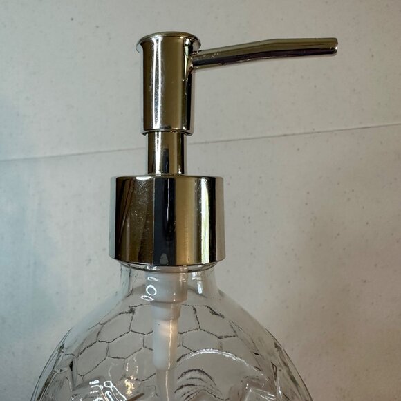 Glass Rooster Soap Dispenser With Plastic Pump - Picture 7 of 7